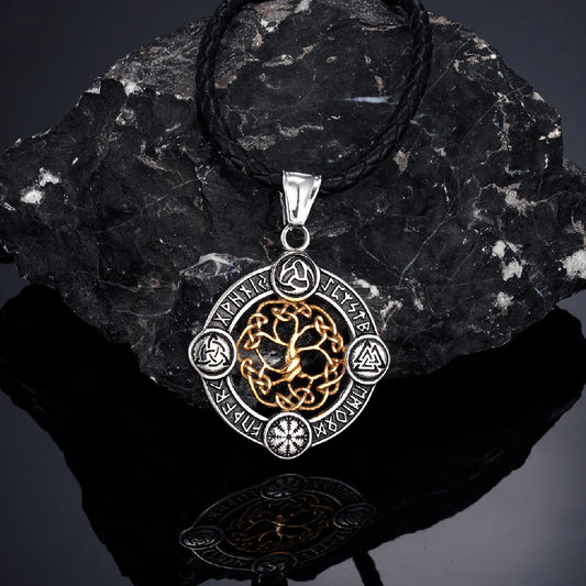 Never Fade Norse Rune Life Tree Necklace