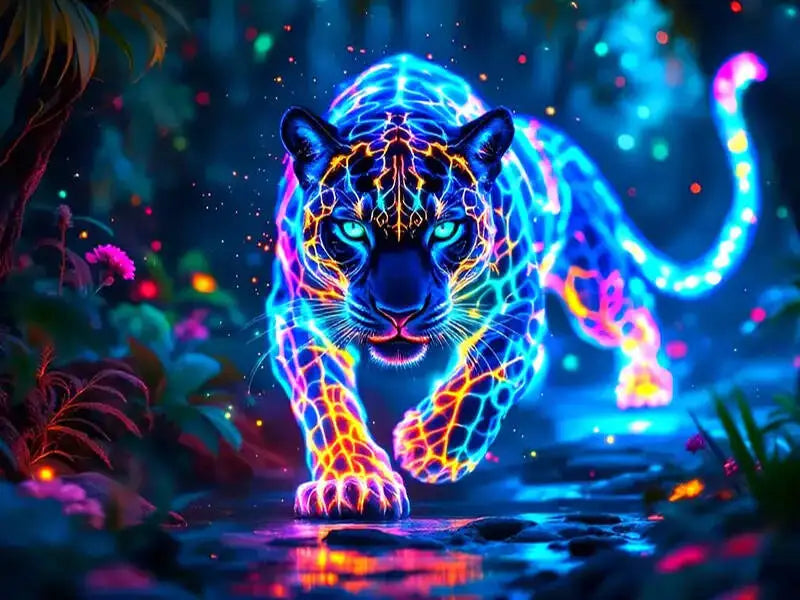 Diamond Painting Leopard Rhinestones  Kit