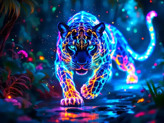 Diamond Painting Leopard Rhinestones  Kit