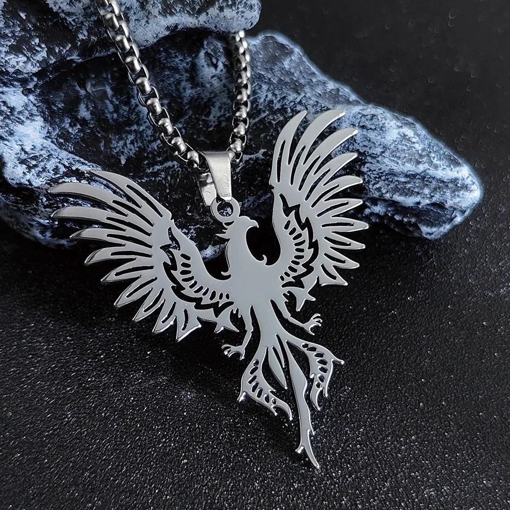 Trendy Phoenix Pendant Necklace for Women-- Girls