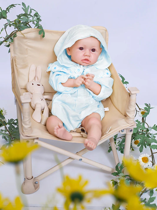 Exquisitely Hand-Painted 19-Inch Silicone Reborn Baby Doll
