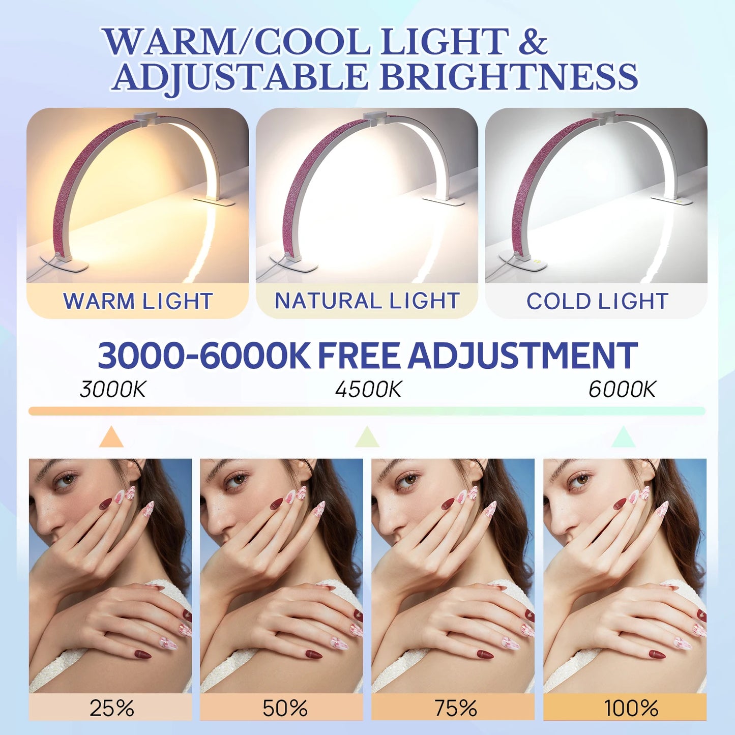3000-6500K Nail Table Lamp