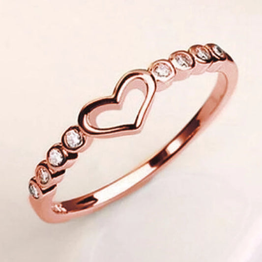 Hollow Heart Finger Rings