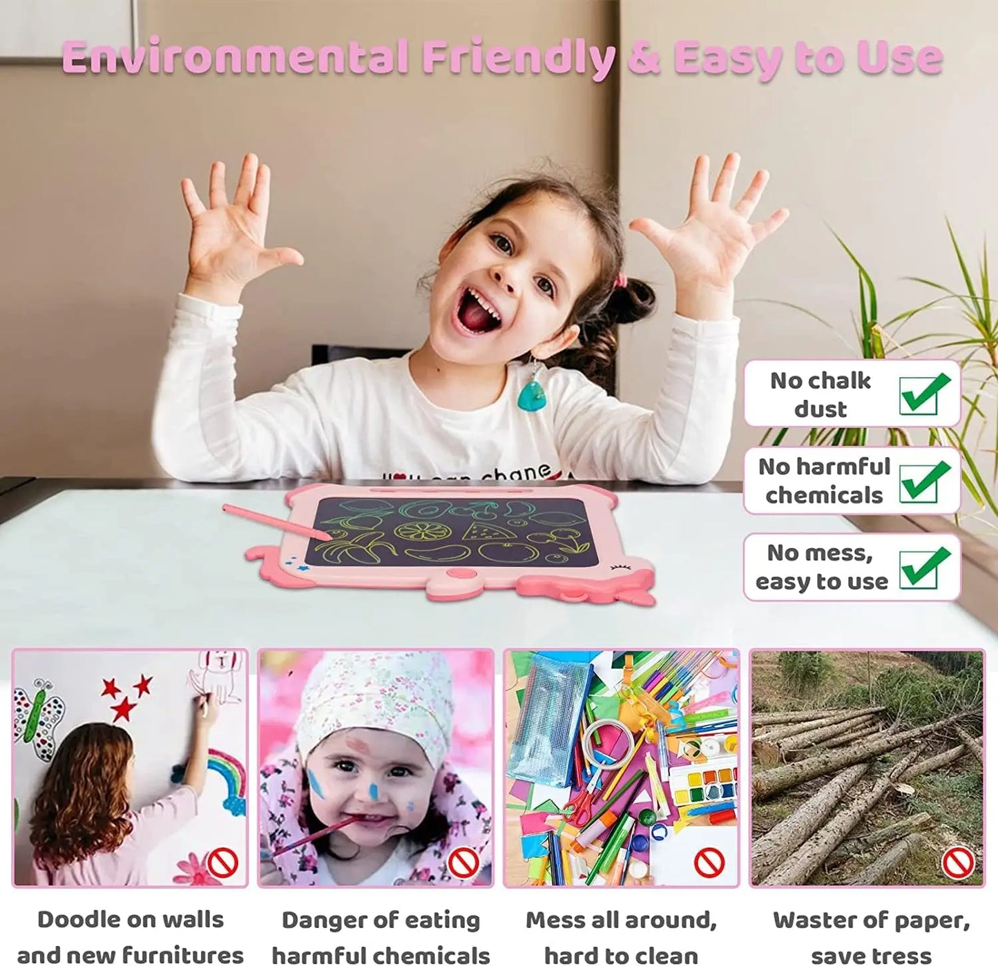 Educational Unicorn LCD Writing Tablet for Kids