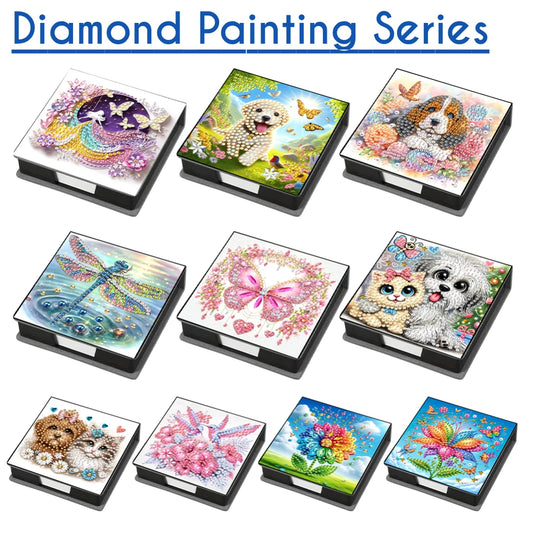 Leather Animals Diamond Painting Notecard Box