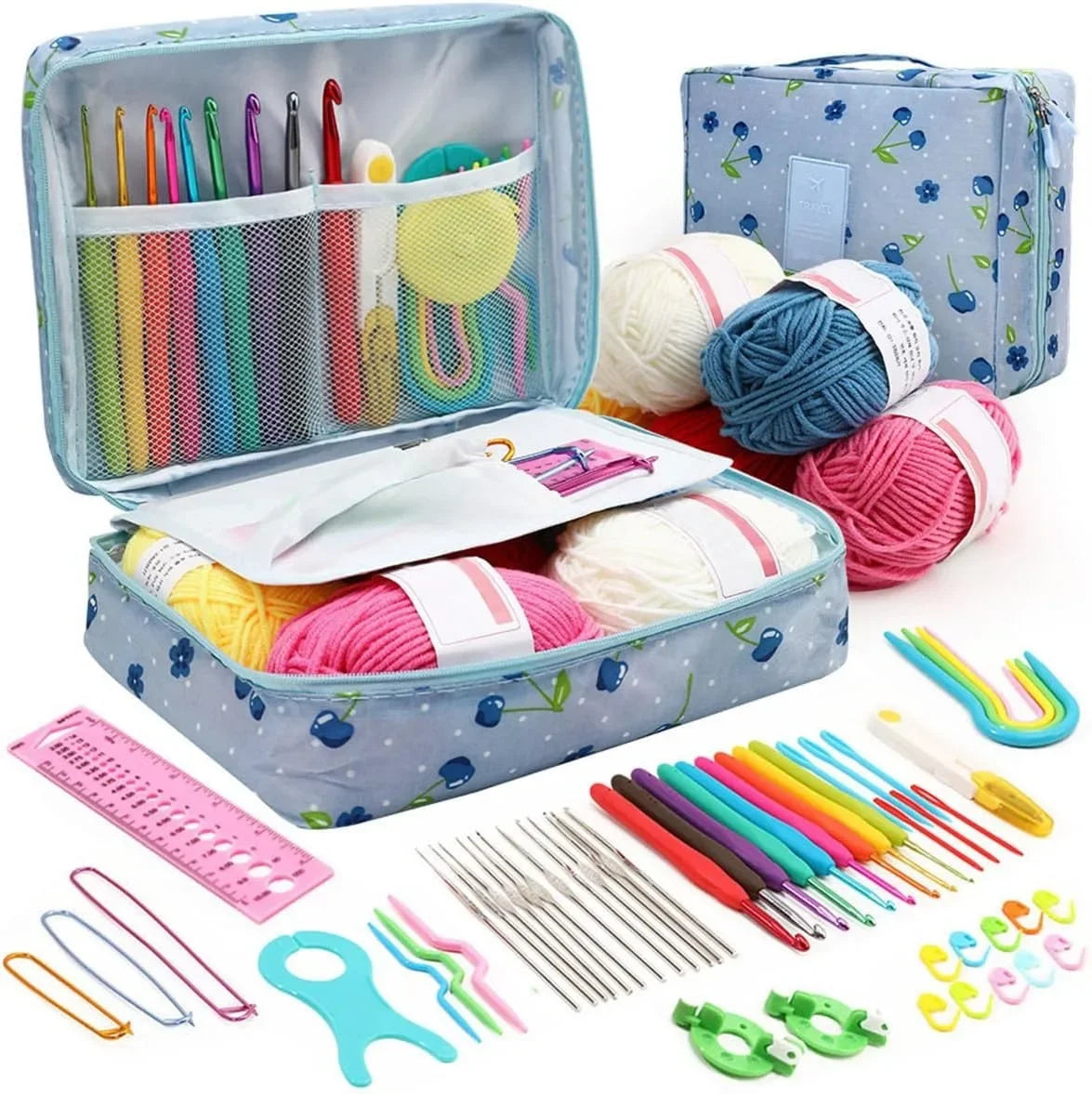59Pcs/Set Portable Crochet Knitting Set