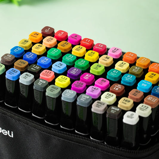Deli Art Markers Set, 40/60/80 Colors