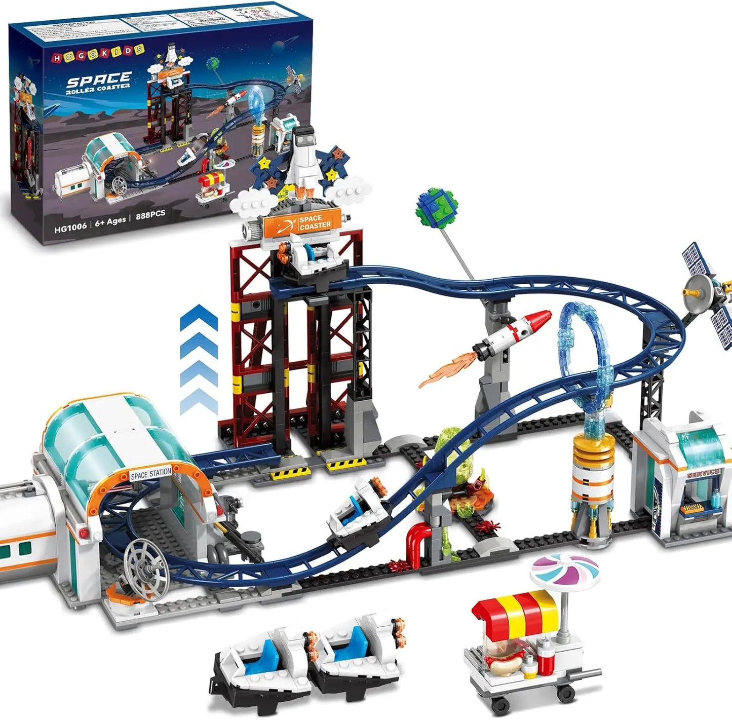 Space Roller Coaster Building Toy