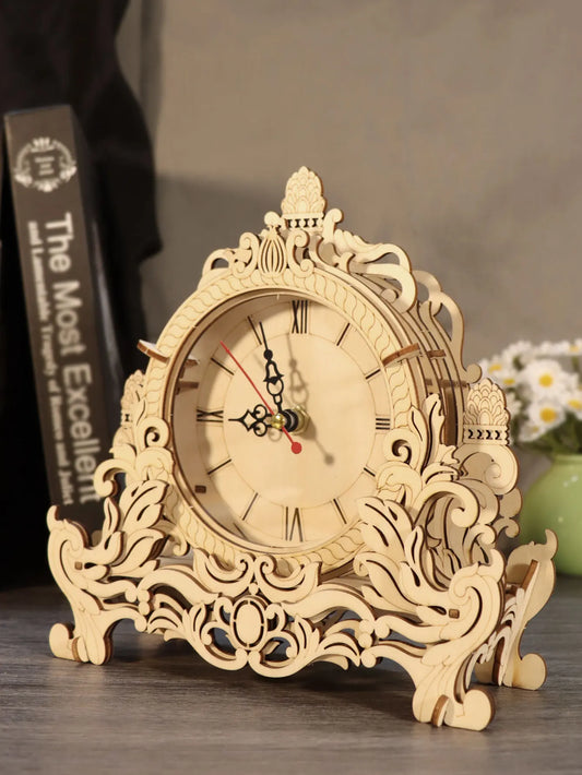 3D Wooden Puzzle Clock Model Kits