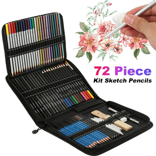 Drawing Set Of Colored Pencils