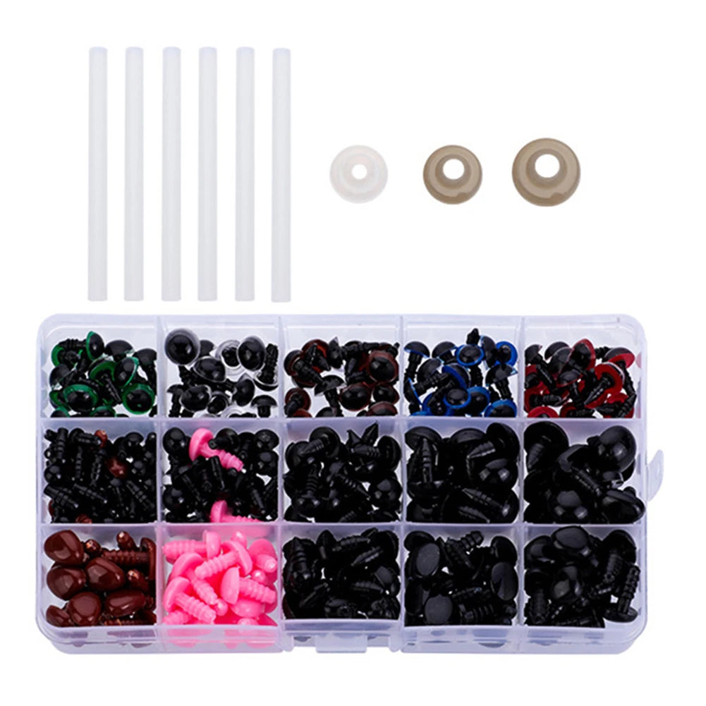 566 PCS Safety Eyes and Noses with Washers