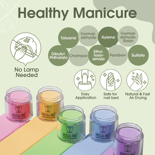 ROSALIND 29PCS Dip Nails Powder Starter Kit