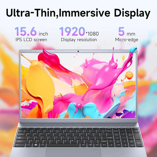 15.6 Inch Laptop J3710 8GB RAM 256GB SSD Windows 11