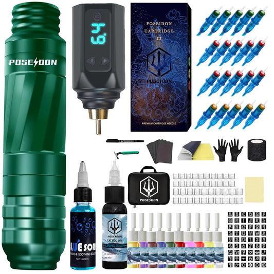 Tattoo Kit POSEIDON High Power Tattoo Pen Kit