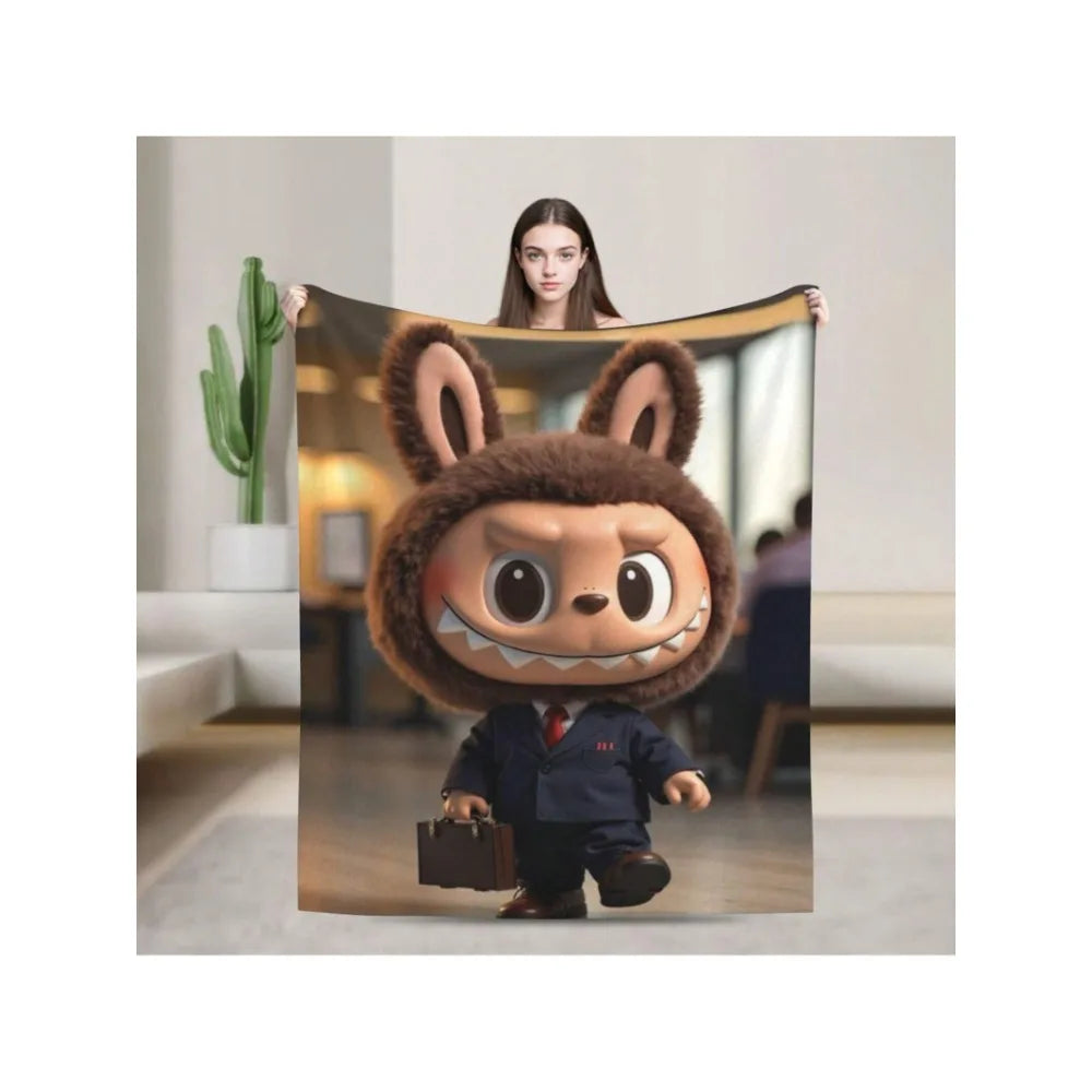 LABUBU Ultra-Soft Flannel Blanket