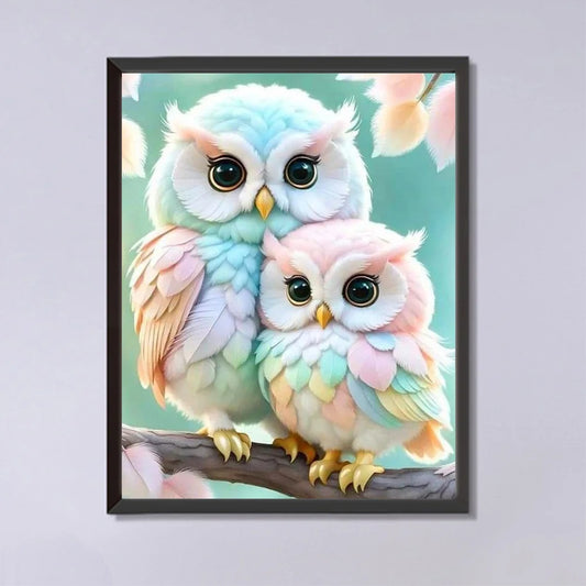 Diamond Mosaic Bird Painting