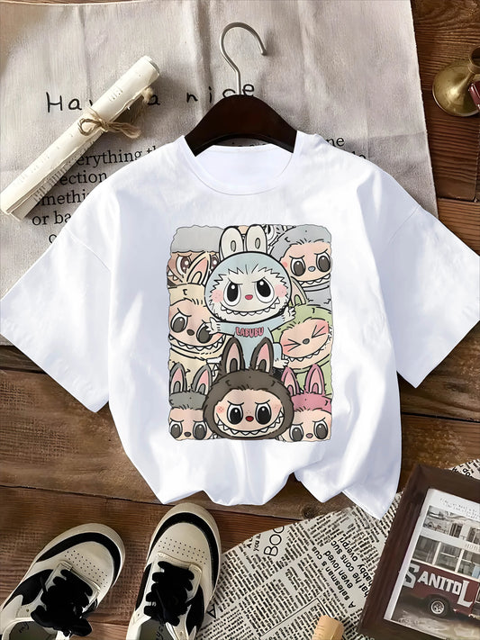 Cute Labubu Design T-shirt