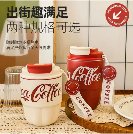 Coffee cup, insulated cup, dual drink cup