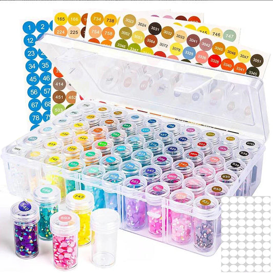 24/30/60 Bottles Diamond Painting Container Case