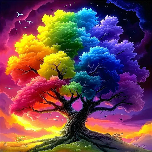 Tree Diamond Embroidery Landscape