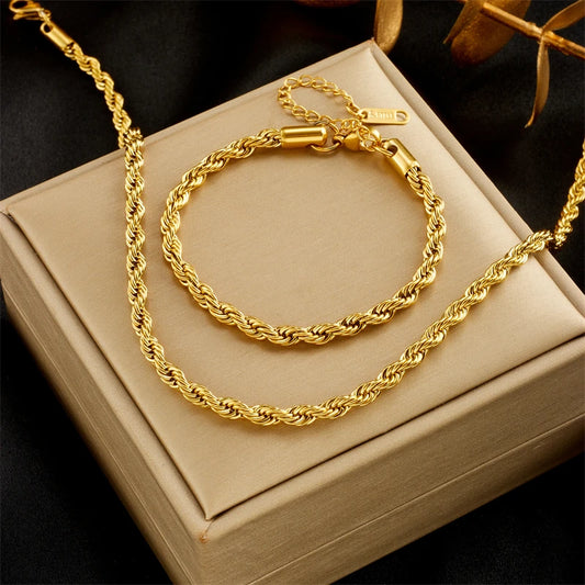 Stainless Steel Gold Color Chains