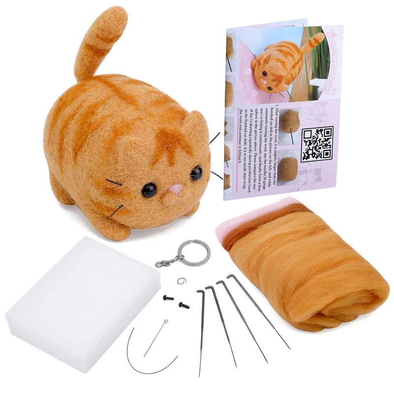 Animals DIY Needle Felting Set