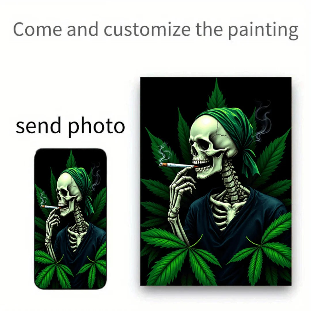 1PC 2D 2:3 Flat Canvas Painting Custom Family