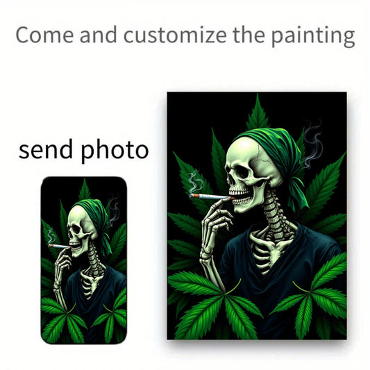 1PC 2D 2:3 Flat Canvas Painting Custom Family