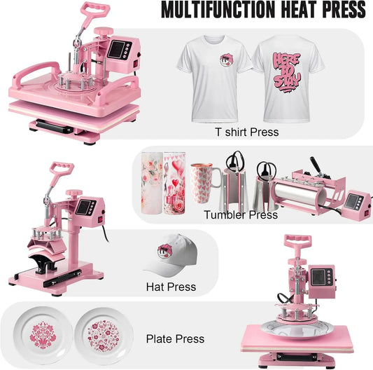5/8 in 1 Heat Press Sublimation Machine