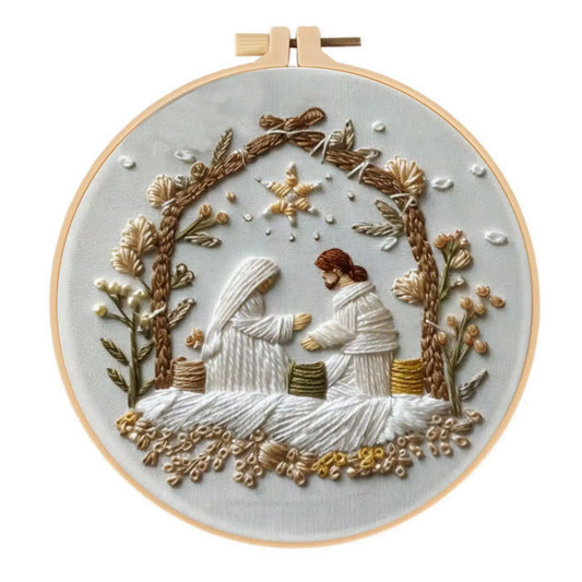 Jesus Birth Christmas Embroidery Kit