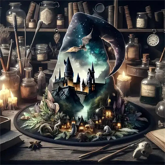 Halloween Castle Hat Diamond Painting