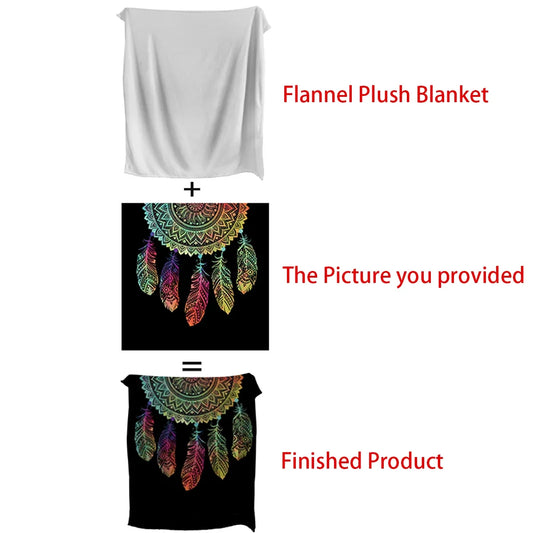 Flannel Custom Blanket Customized