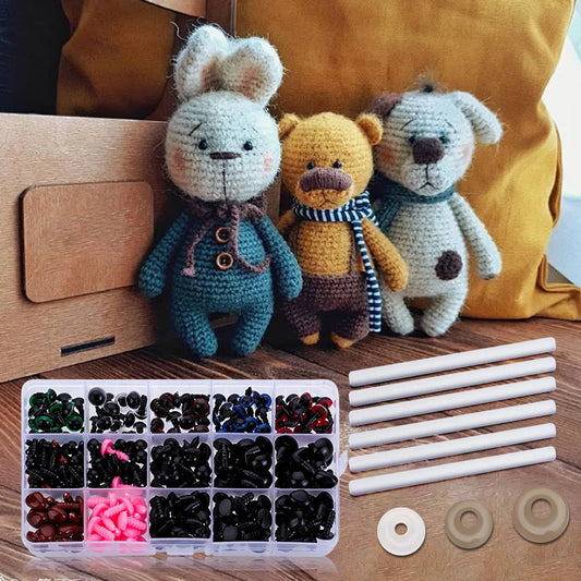 566 PCS Safety Eyes and Noses with Washers