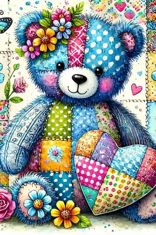 Diamond Mosaic Bear Animal Patches