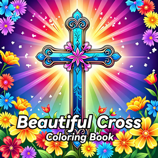 Spiral Colour Book 24 Sheets Beautiful Crosses