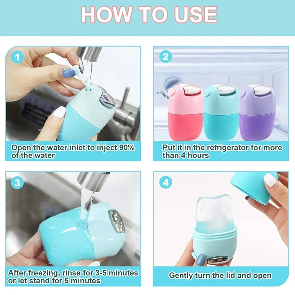 NEW 2 In 1Face Ice Roller