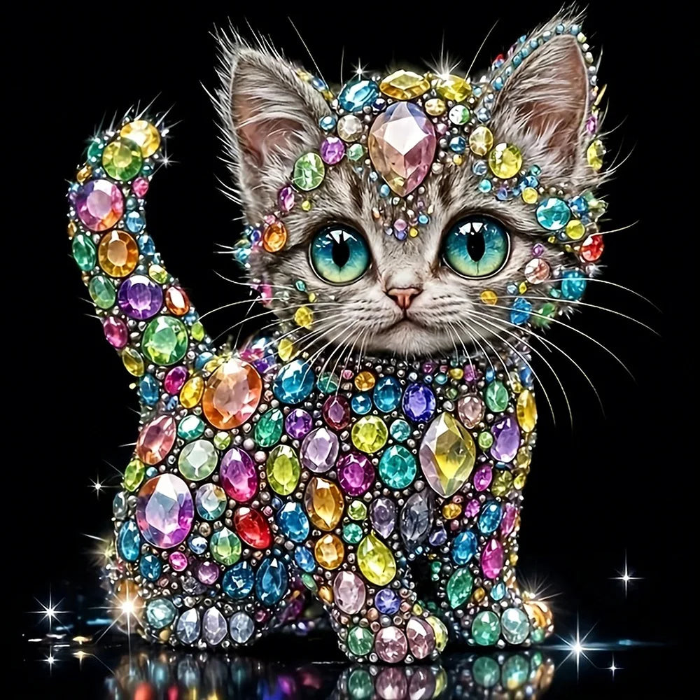 5D Diamond  Painting Cat DIY Embroidery  Kit