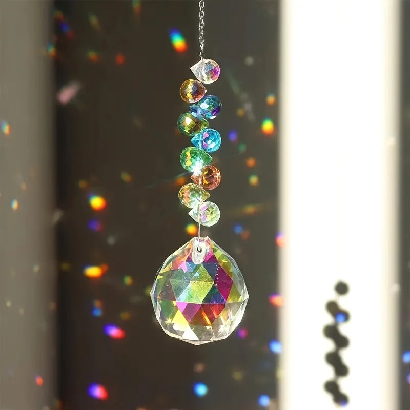Strawberry Bead Crystal Ball Sun Catcher