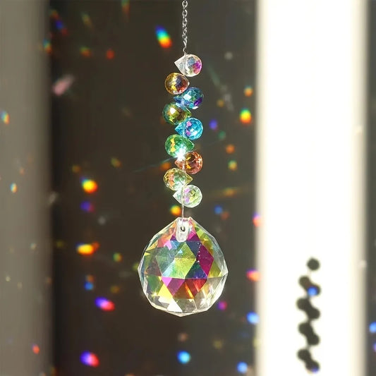 Strawberry Bead Crystal Ball Sun Catcher