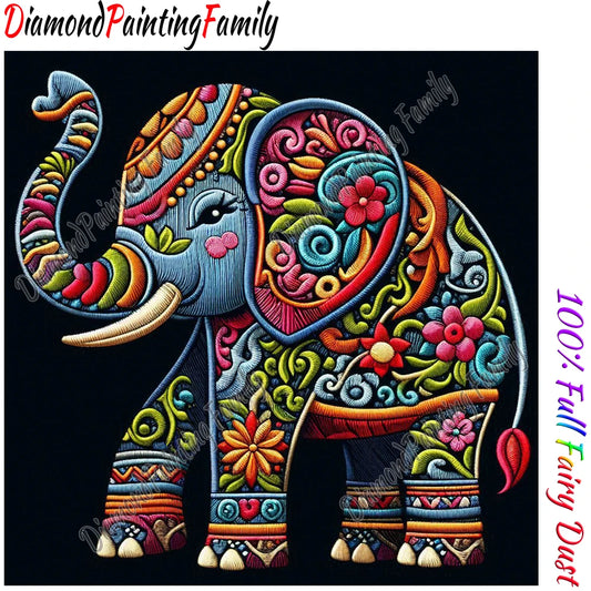 Diamond Painting Family Full Fairy Dust 15 x 15 Inch