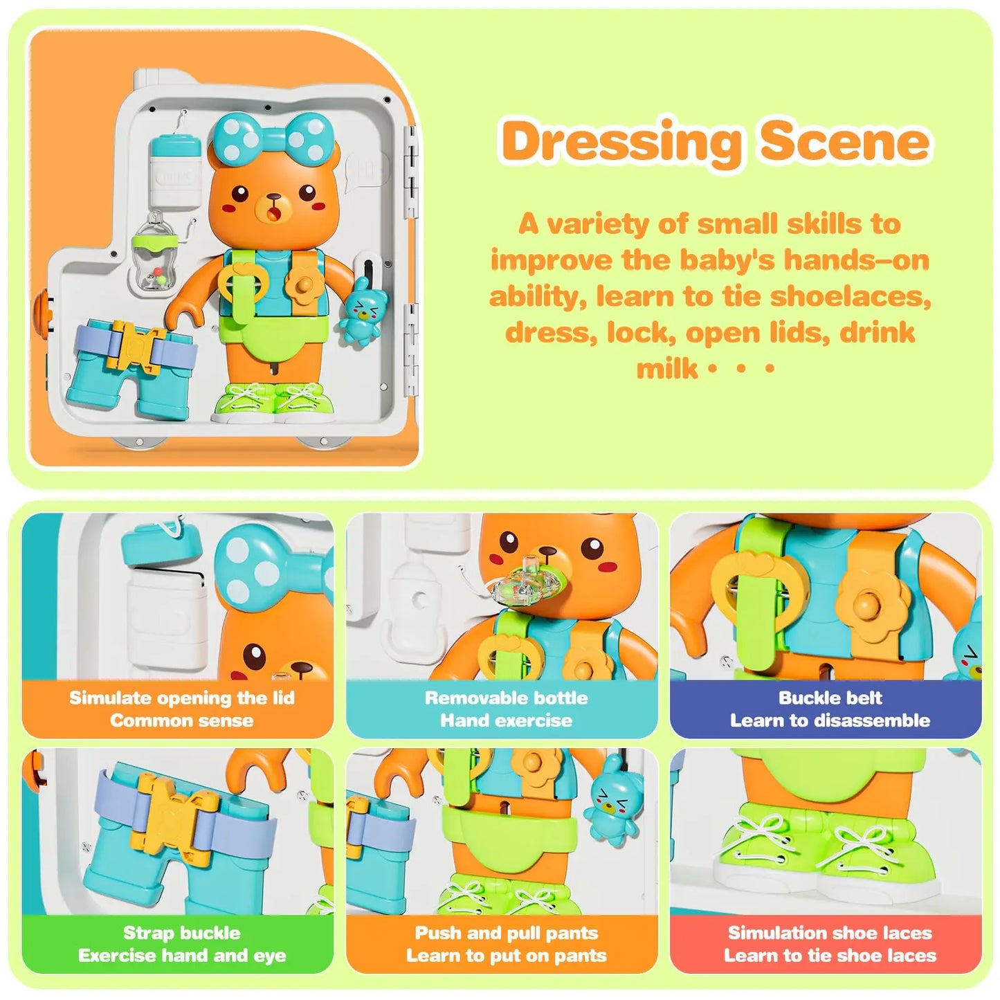 Toddler Musical Busy Board and Learning Toy