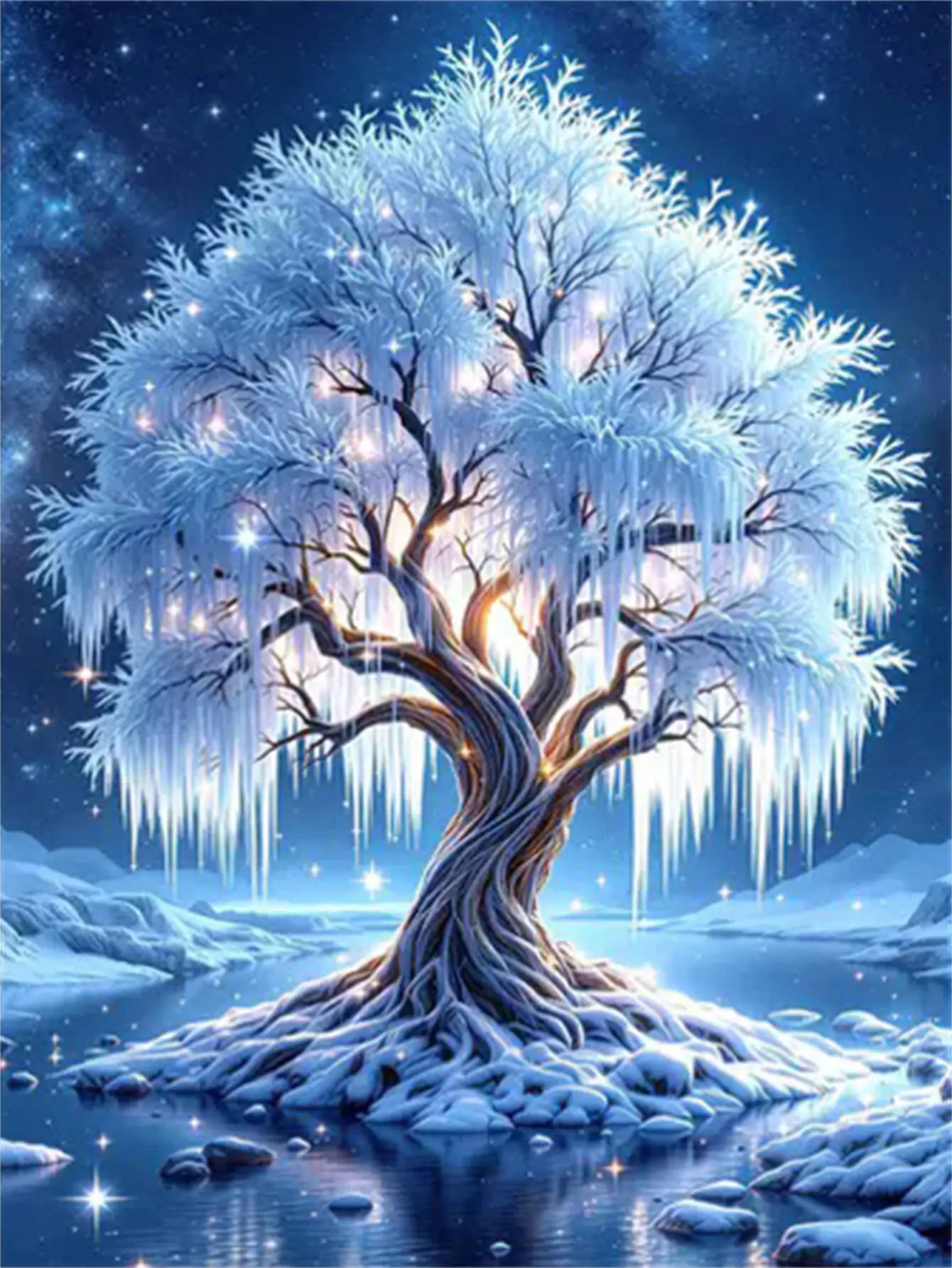 Diamond Embroidery Tree Mosaic