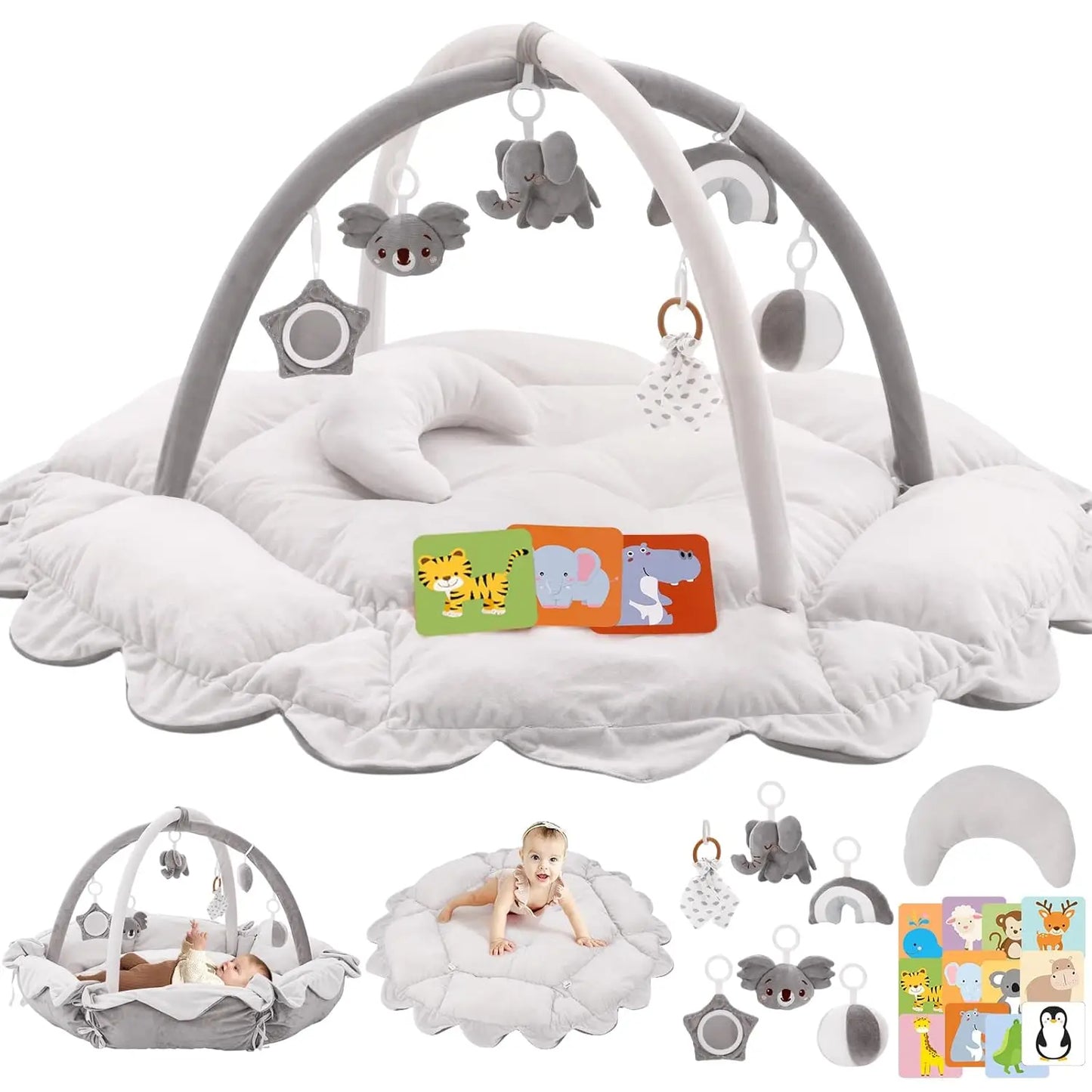 5-In-1 Plush Baby Play Gym
