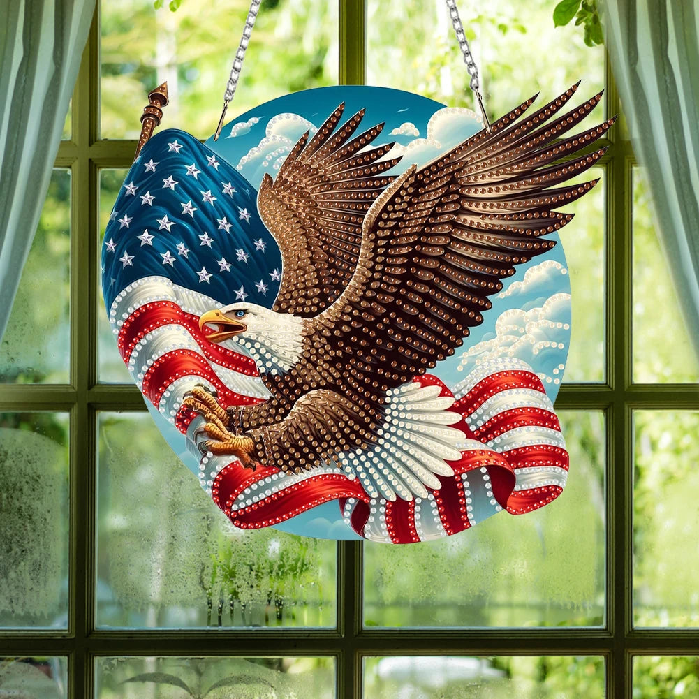 US Flag Eagle Diamond Painting