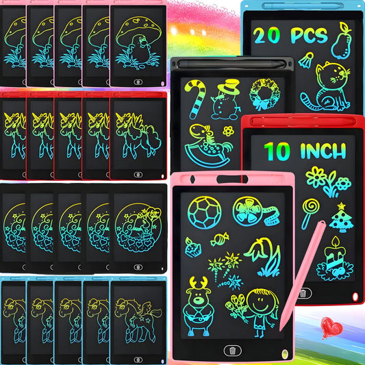 20 pcs Vibrant LCD Writing Tablets for Youngsters