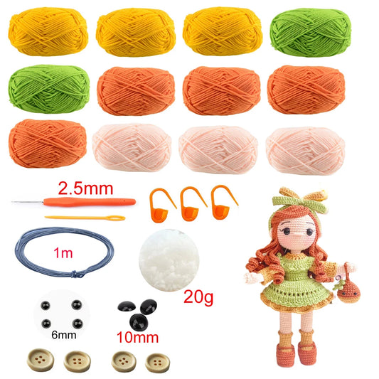 Crochet Kit Girl DIY Doll Crocheting kits
