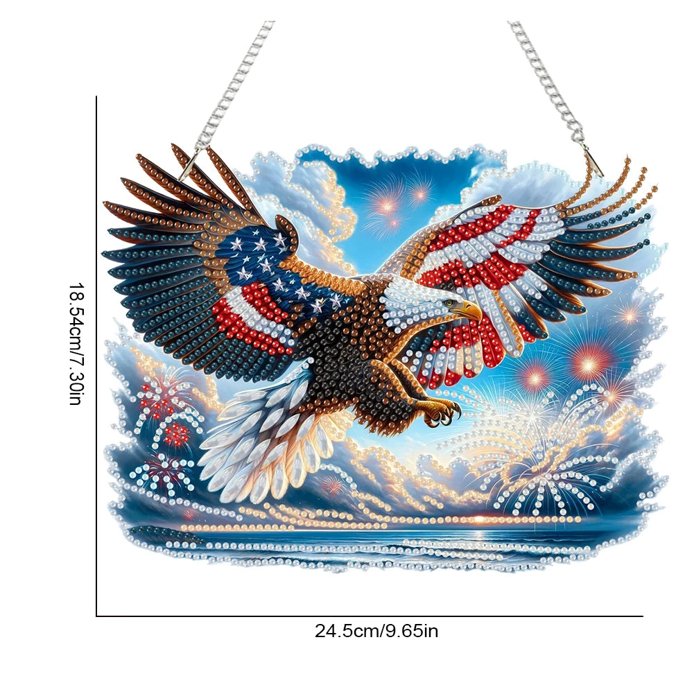 US Flag Eagle Diamond Painting