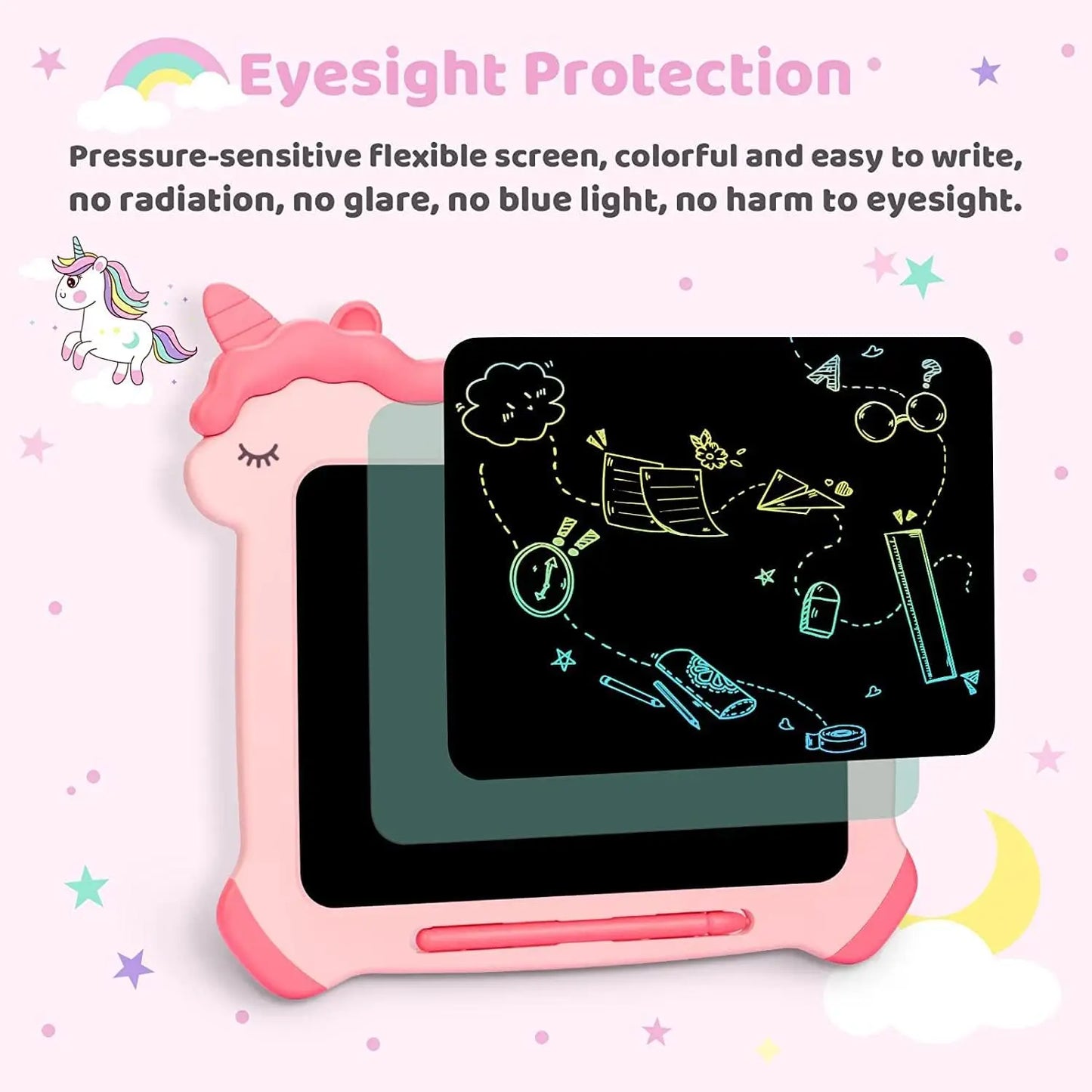 Educational Unicorn LCD Writing Tablet for Kids