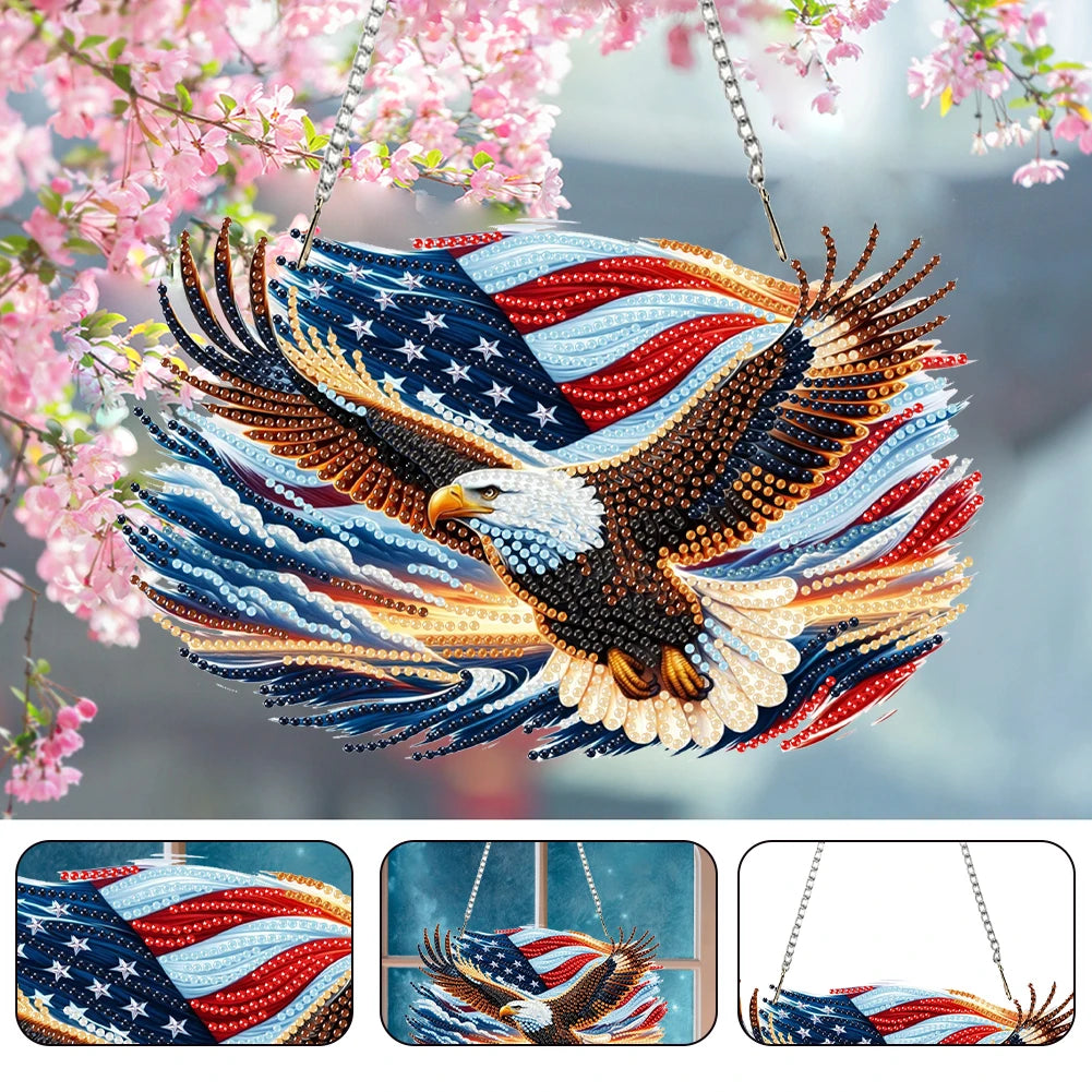 US Flag Eagle Diamond Painting