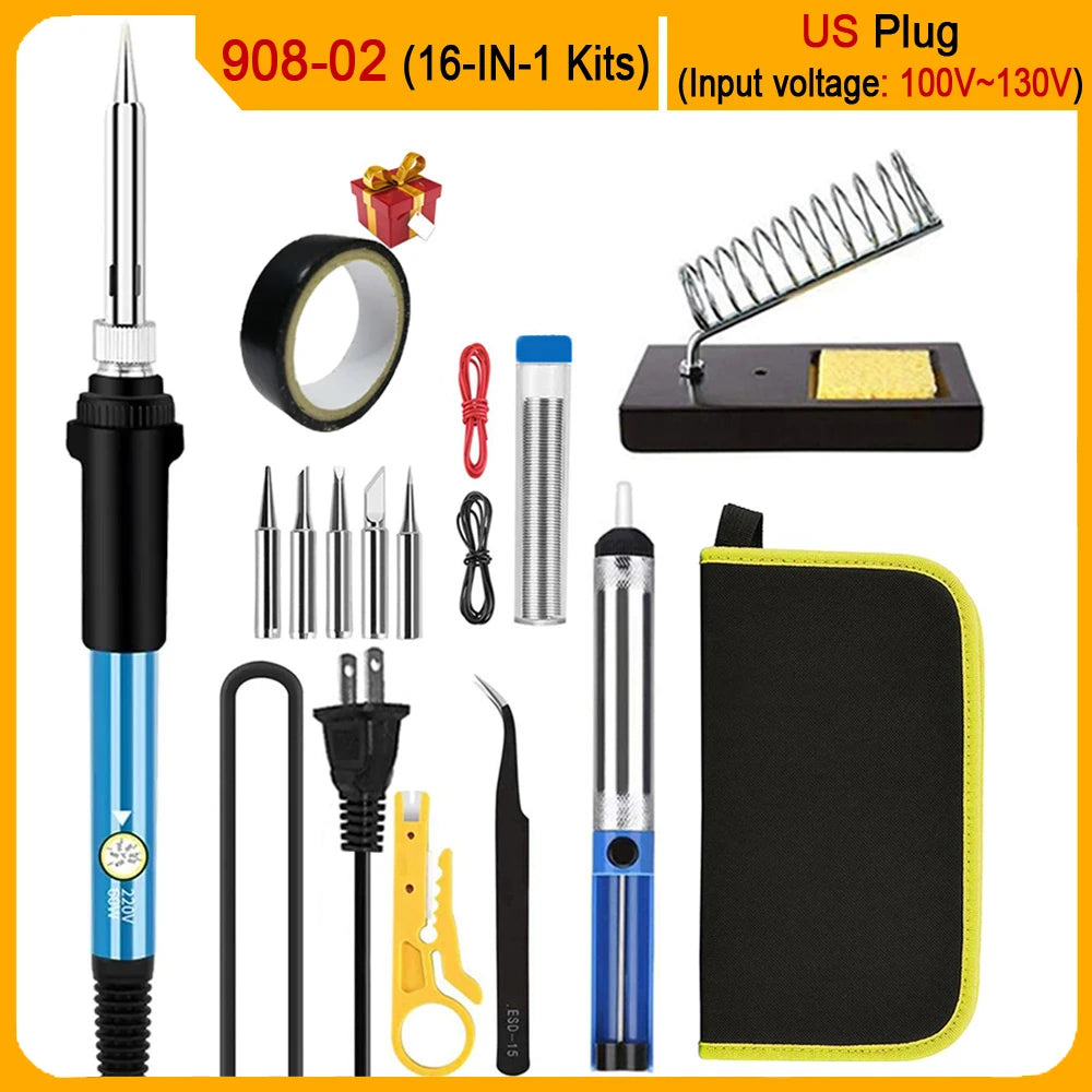 2026 Electric Soldering Iron Kits (16-IN-1)